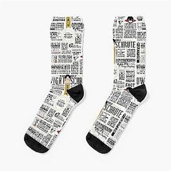 The Wise Words of Dwight Schrute Light Socks