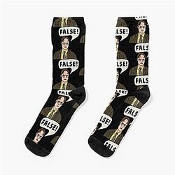 Dwight Schrute The Office False Quote Socks