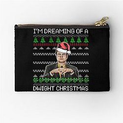 Dwight Schrute I'm Dreaming of a Dwight Christmas Zipper Pouch