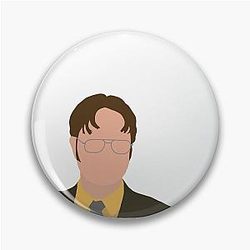 Dwight Schrute Silhouette Pin