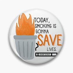 Dwight Schrute Fire Safety Pin