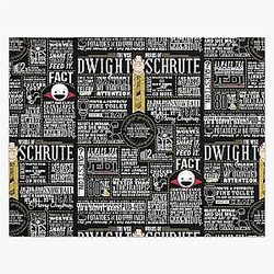The Wise Words of Dwight Schrute Dark Tee Jigsaw Puzzle