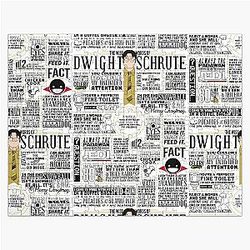 The Wise Word of Dwight Schrute Light Tee Jigsaw Puzzle