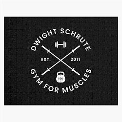 Dwight Schrute Gym for Muscles Active Jigsaw Puzzle