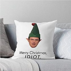Dwight Schrute Christmas Throw Pillow