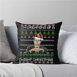 Dwight Schrute I'm Dreaming of a Dwight Christmas Throw Pillow