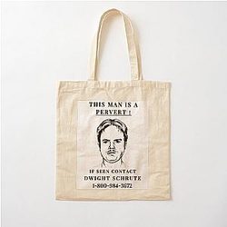 This Man is a Pervert! Dispose of Item if Seen Contact Dwight Schrute Bag