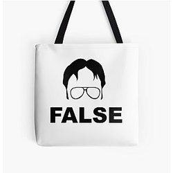 Dwight Schrute False All Over Print Tote Bag