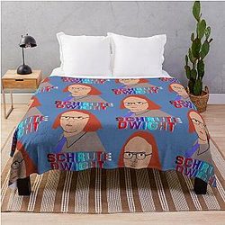 Dwight Schrute illustration Throw Blanket