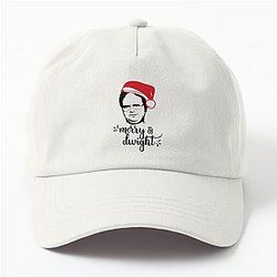 Merry Dwight The Office Christmas Dwight Schrute Santa Hat Dad Hat