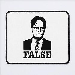 Dwight Schrute False Funny Mouse Pad