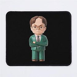 Adorable Dwight Schrute Bobblehead The Office Mouse Pad