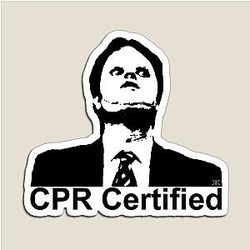 Dwight Schrute CPR Certified Magnet