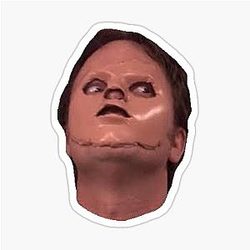 Dwight Schrute CPR Mask Sticker