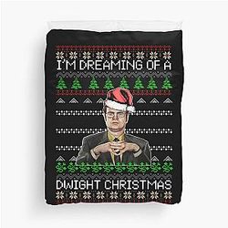 Dwight Schrute I'm Dreaming of a Dwight Christmas Duvet Cover