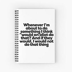 The Office Dwight Schrute Quote Spiral Notebook