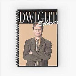 Dwight Schrute 90s Style Spiral Notebook