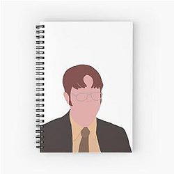 Dwight Schrute Block Colour Spiral Notebook