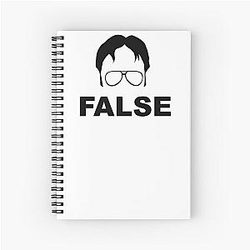 Dwight Schrute Spiral Notebook