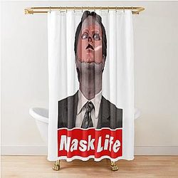 Dwight Schrute Skin Mask Life Shower Curtain