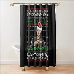 Dwight Schrute I'm Dreaming of a Dwight Christmas Shower Curtain