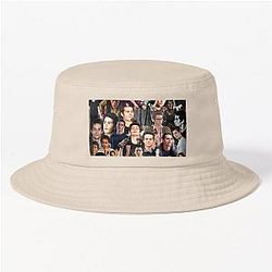 Dylan O'Brien Abstract Collage Pattern Bucket Hat