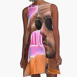 Blonde Dylan O'Brien A-Line Dress