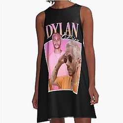 Dylan O'Brien Retro A-Line Dress