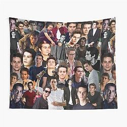 Dylan O'Brien Abstract Collage Pattern Tapestry