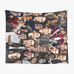 Dylan O'Brien Abstract Lateral Collage Pattern Tapestry