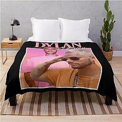 Dylan O'Brien Retro Throw Blanket