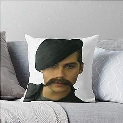 Dylan O'Brien Funny Selfie Throw Pillow