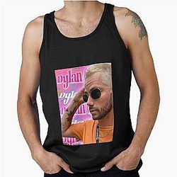 Blonde Dylan O'Brien Groovy Tank Top