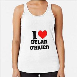 I Love Dylan O'Brien Racerback Tank Top