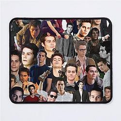 Dylan O'Brien Abstract Collage Pattern Mouse Pad