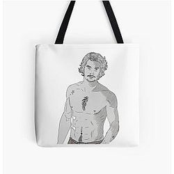 Dylan O'Brien Sketch All Print Tote Bag