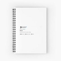 Dylan O'Brien "behave" Spiral Notebook