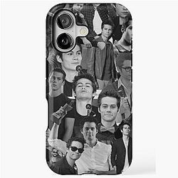Dylan O'Brien Abstract Seamless Collage Pattern Black and White Aesthetics iPhone Case