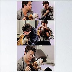 Dylan O'Brien Puppy Poster