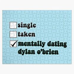 Mentally dating Dylan O'Brien Checklist Jigsaw Puzzle