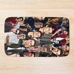 Dylan O'Brien Abstract Seamless Lateral Collage Pattern Bath Mat