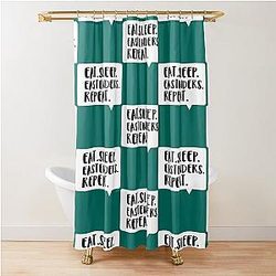 Eat Sleep Eastenders Repeat Shower Curtain