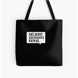 Eat Sleep Eastenders Repeat All Over Print Tote Bag
