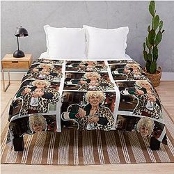 Celebrating the Icon Peggy Mitchell from Eastenders Throw Blanket