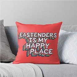 Eastenders is My Happy Place Throw Pillow