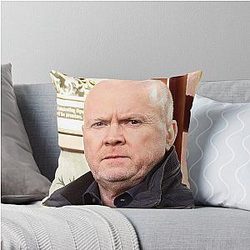 Phil Mitchell: East Enders and British TV Icon Steve McFadden Throw Pillow