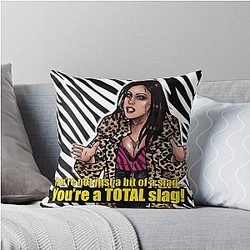 Celebrating the icons Kat Slater from Eastenders Throw Pillow