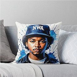 Eazy E from N.W.A Throw Pillow