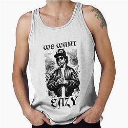 We Want Eazy E is a Compton NWA front tank top