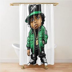 Eazy E Rapper from NWA Shower Curtain